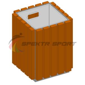 Купить Урна металлическая в деревянной обрешетке SP МФ400 в Нытве 