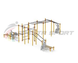 Купить Спортивный комплекс для инвалидов-колясочников WRK-D23_76mm в Нытве 