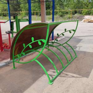 Купить Велопарковка крытая, с веточкой, цв. зеленый в Нытве 