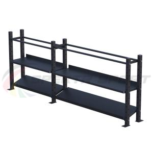 Купить Модульный стеллаж для гантелей, гирь и медболов 3180х430х1200 (2 секции) в Нытве 