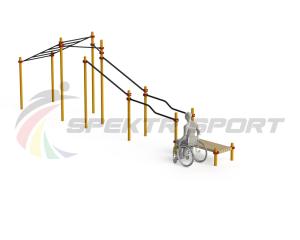 Купить Спортивный комплекс для инвалидов-колясочников WRK-D22_76mm в Нытве 